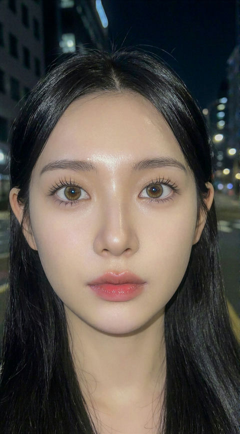 极近距离的自拍照