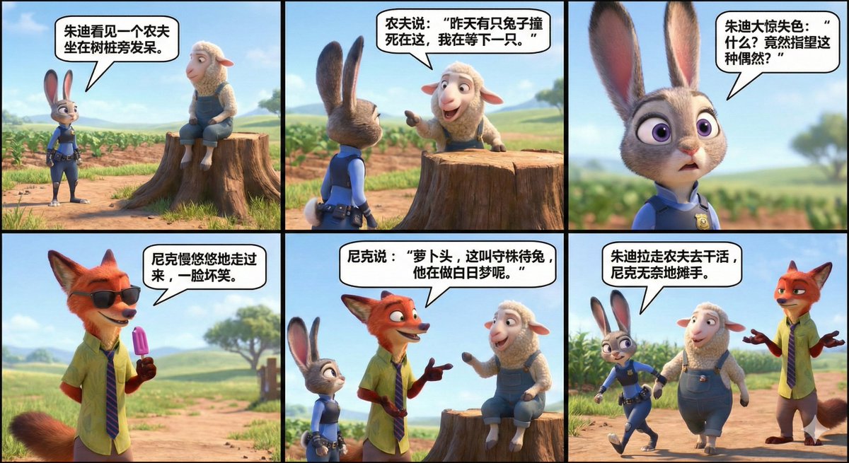 疯狂动物城朱迪和尼克讲小故事-守株待兔 2
