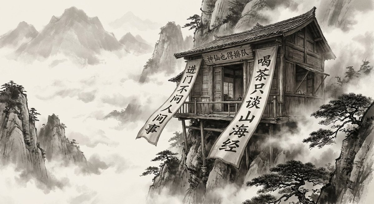 水墨画风格与写实摄影的结合 2