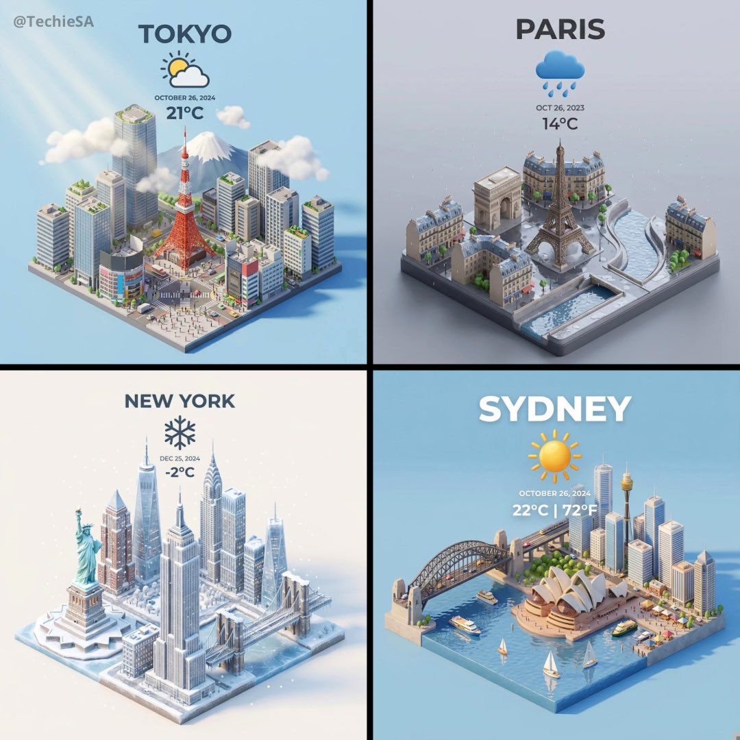 城市俯视等距3D卡通微缩场景 2