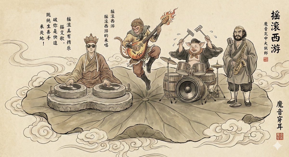 西游记师徒四人组成了一个摇滚乐队 2
