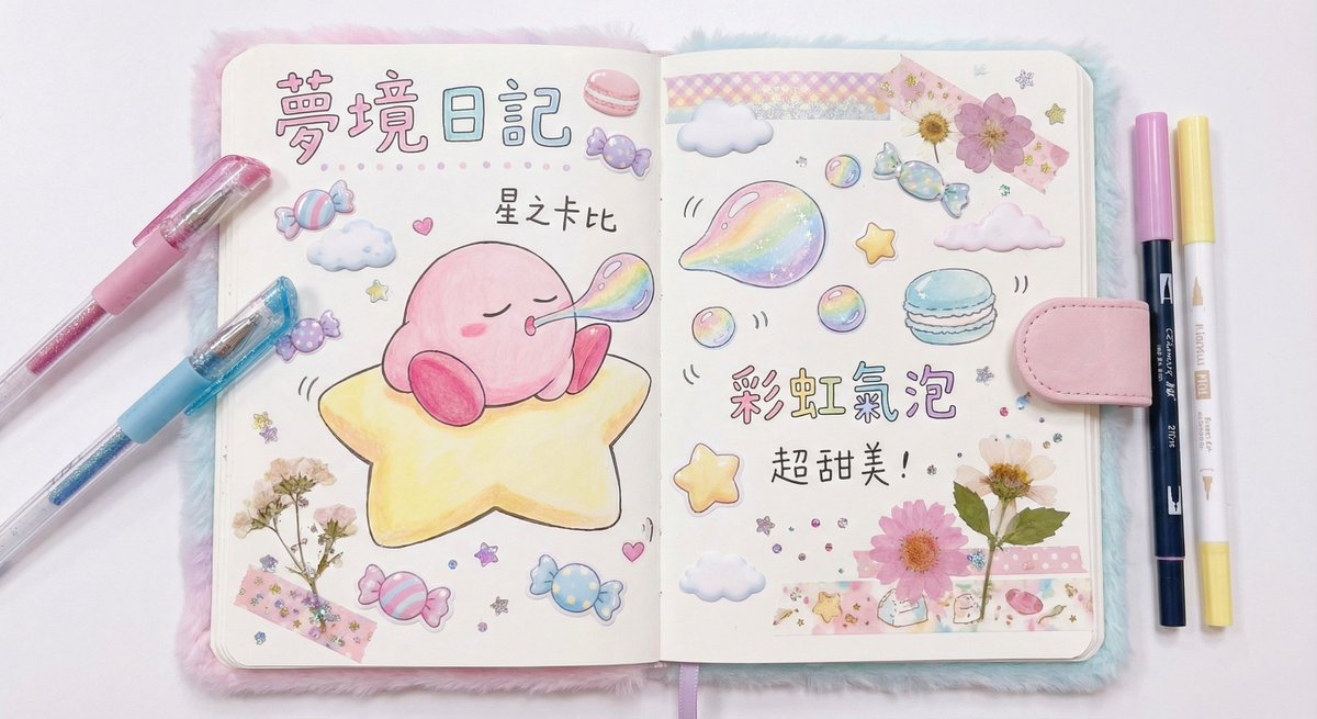 粉红色的星之卡吐泡泡 2
