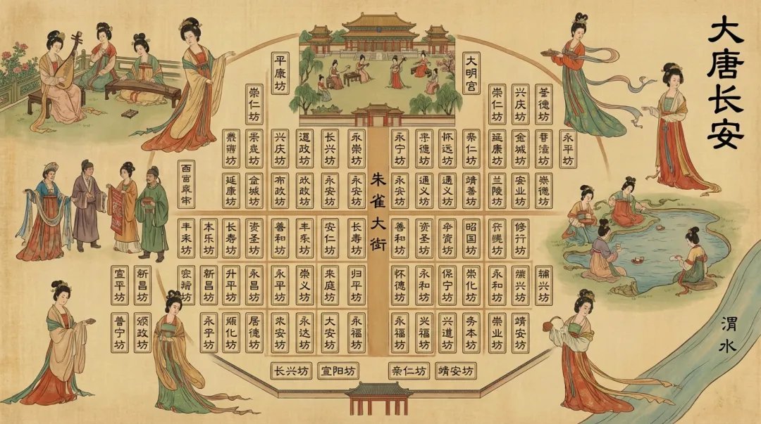 大唐长安插画 2