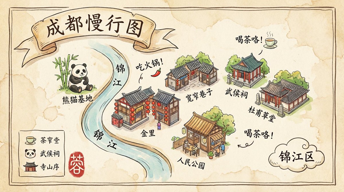 成都旅游地图 2