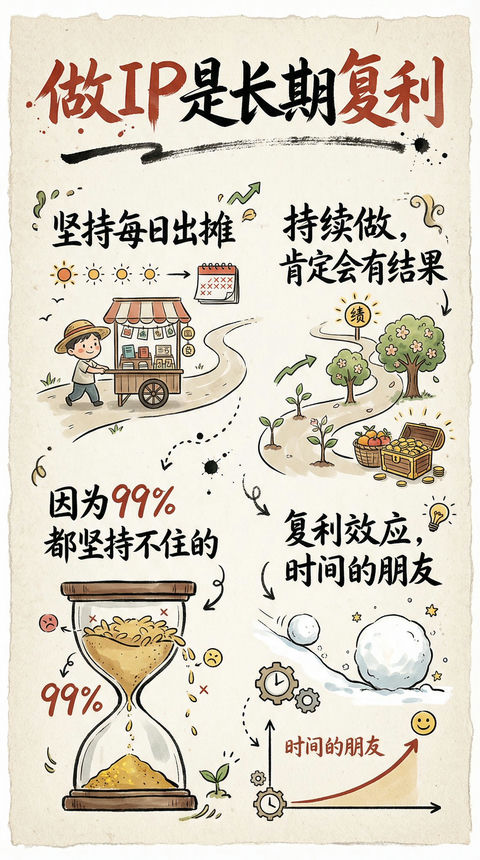手绘风格的信息图卡片 3