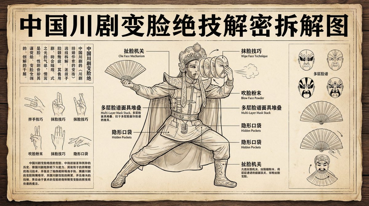 川剧变脸解密拆解图 2