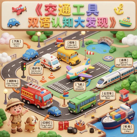 双语认知大发现-交通工具 3
